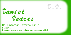daniel vedres business card